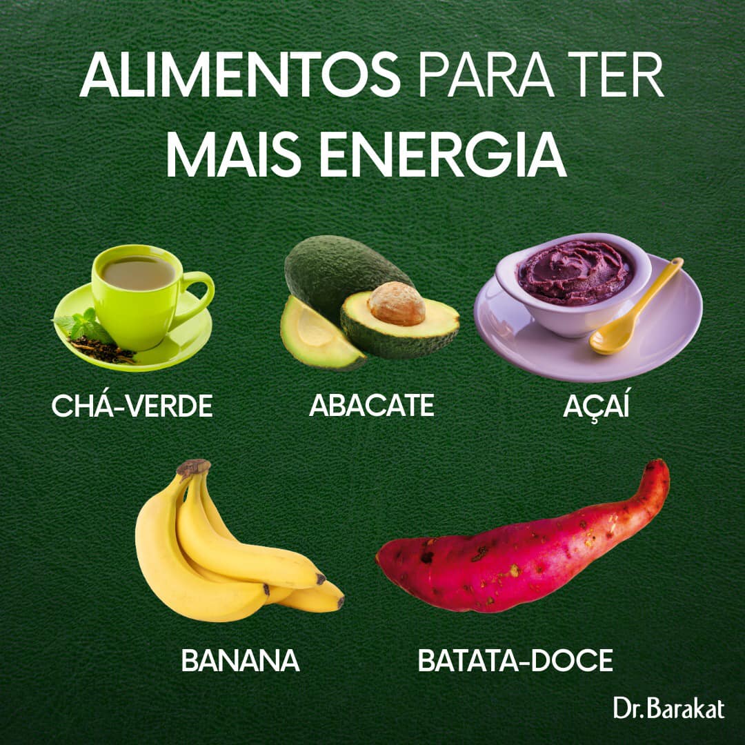Alimentos para ter mais energia | Blog do Dr. Barakat